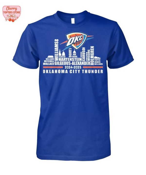 Oklahoma City Thunder NBA City Edition 2024-2025 T-Shirt