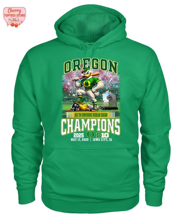 Oregon Ducks Big Ten Conference Regular Season Champions 2025 T-Shirt