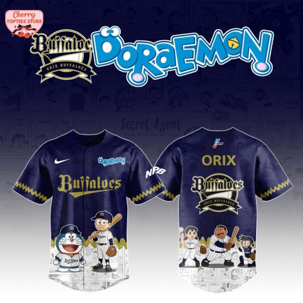 Orix Buffaloes x Doraemon 2025 Baseball Jersey