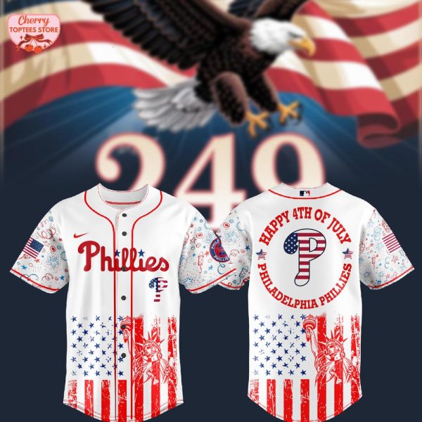 Philadelphia Phillies MLB Happy 4Th Of July 2025 Baseball Jersey