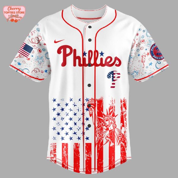 Philadelphia Phillies MLB Happy 4Th Of July 2025 Baseball Jersey