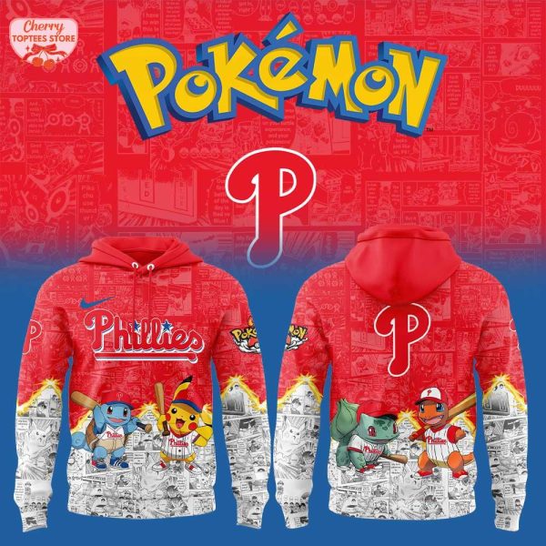 Philadelphia Phillies x Pokemon For Fans 2025 Special New Hoodie