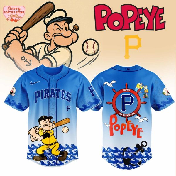 Pittsburgh Pirates MLB x Popeye For Fans 2025 Baseball Jersey