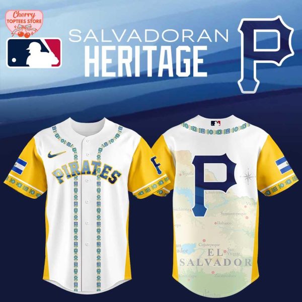 Pittsburgh Pirates Salvadoran Heritage Night 2025 Baseball Jersey