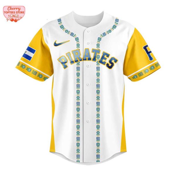 Pittsburgh Pirates Salvadoran Heritage Night 2025 Baseball Jersey