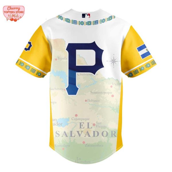 Pittsburgh Pirates Salvadoran Heritage Night 2025 Baseball Jersey