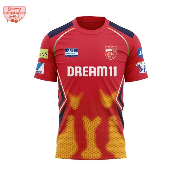 Punjab Kings Official Men’s Into The Playoffs 2025 Custom Name And Number T-Shirt