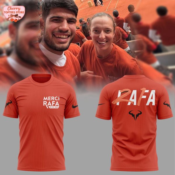 Rafa Nadal Roland Garros Merci Rafa For Fans 2025 T-Shirt