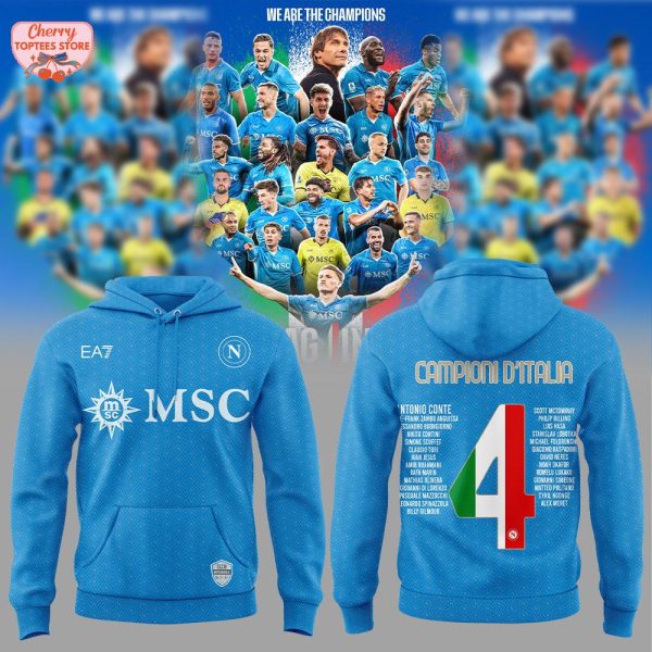 S.S.C. Napoli Campioni D’Italia 2024-2025 Hoodie