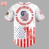 San Diego Padres MLB Happy 4Th Of July 2025 Baseball Jersey