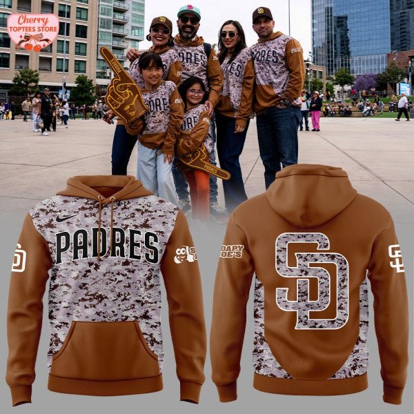 San Diego Padres Military Hoodie Giveaway 2025 Hoodie