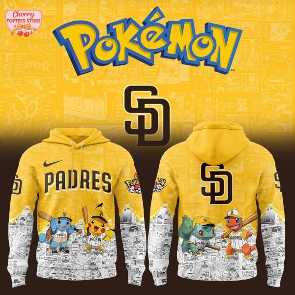 San Diego Padres x Pokemon For Fans 2025 Special New Hoodie