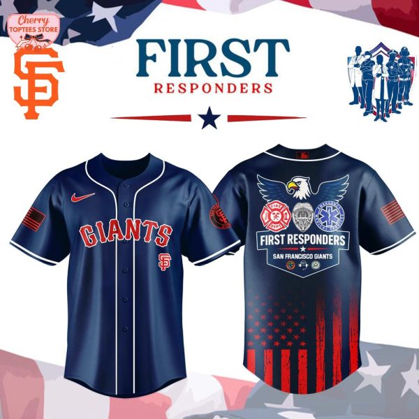 San Francisco Giants MLB First Responders Night 2025 Baseball Jersey