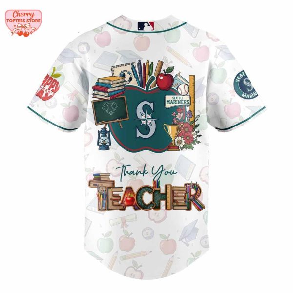 Seattle Mariners Happy Teacher Appreciation Day Thank You Teacher 2025 Baseball Jersey
