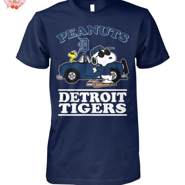 Snoopy Peanuts x Detroit Tigers For Fans 2025 T-Shirt