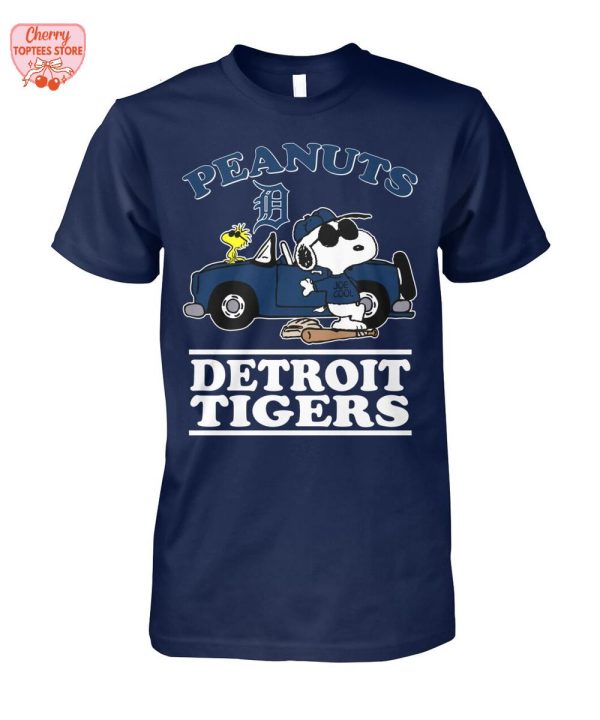 Snoopy Peanuts x Detroit Tigers For Fans 2025 T-Shirt