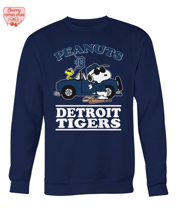 Snoopy Peanuts x Detroit Tigers For Fans 2025 T-Shirt