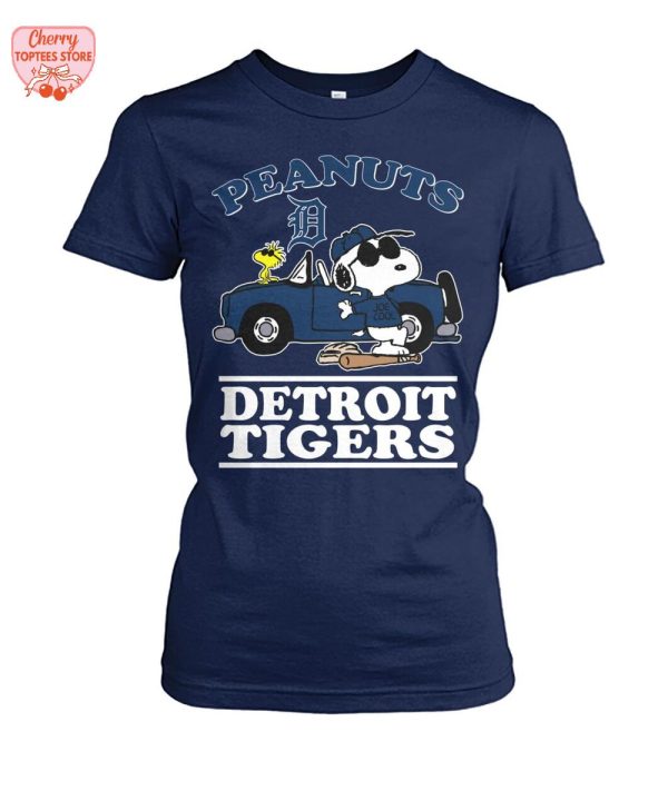 Snoopy Peanuts x Detroit Tigers For Fans 2025 T-Shirt
