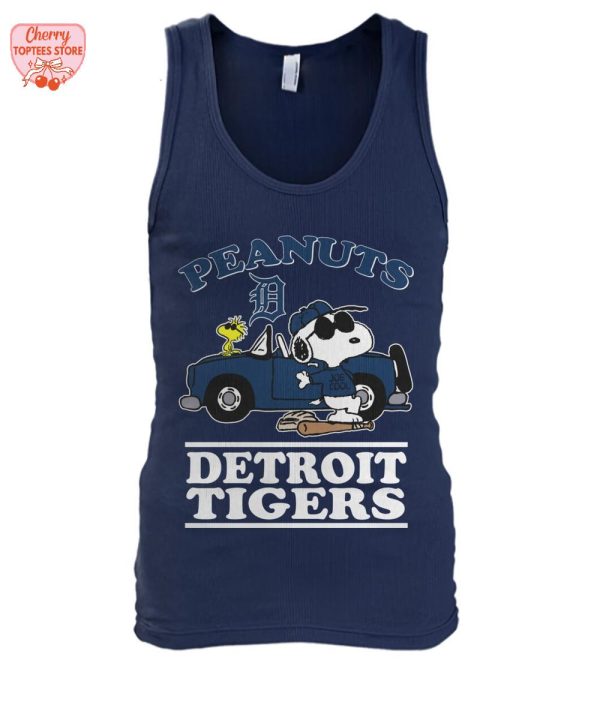 Snoopy Peanuts x Detroit Tigers For Fans 2025 T-Shirt