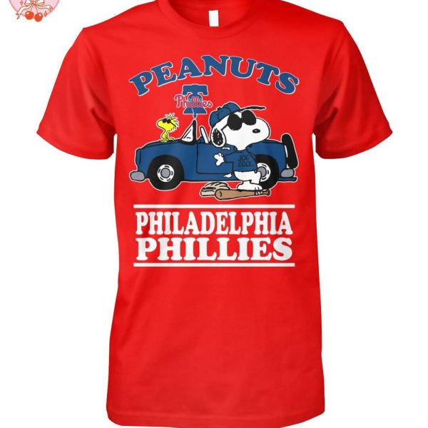 Snoopy Peanuts x Philadelphia Phillies For Fans 2025 T-Shirt