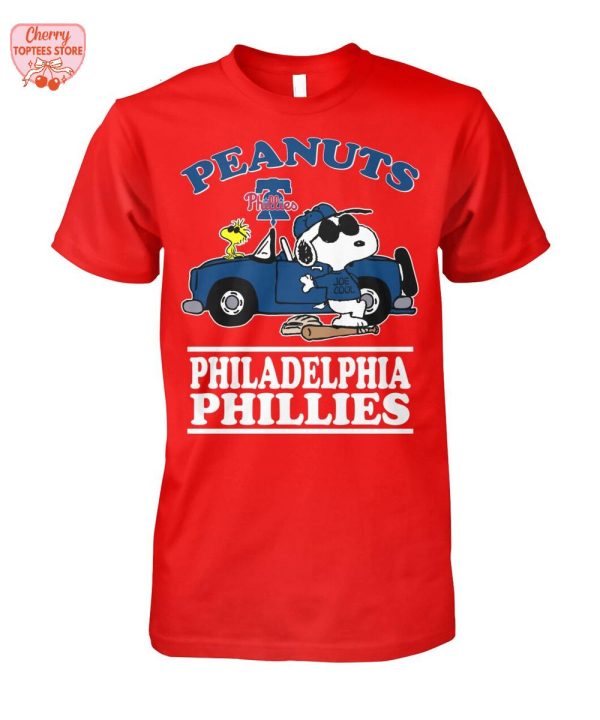 Snoopy Peanuts x Philadelphia Phillies For Fans 2025 T-Shirt