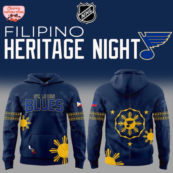 St. Louis Blues Filipino Heritage Night 2025 Hoodie
