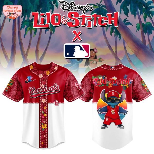 St.Louis Cardinals MLB x Lilo & Stitch 2025 Baseball Jersey