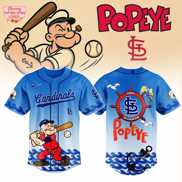 St.Louis Cardinals MLB x Popeye For Fans 2025 Baseball Jersey