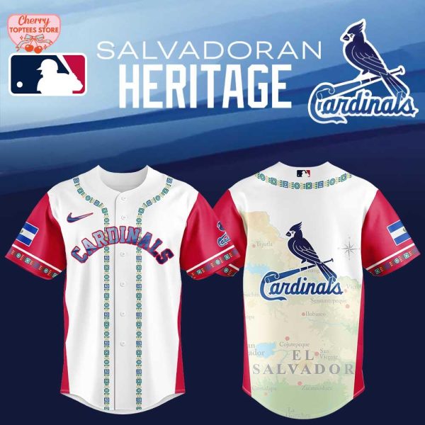 St.Louis Cardinals Salvadoran Heritage Night 2025 Baseball Jersey