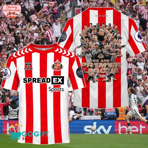 Sunderland A.F.C 2025 We Are Premier League Special New T-Shirt