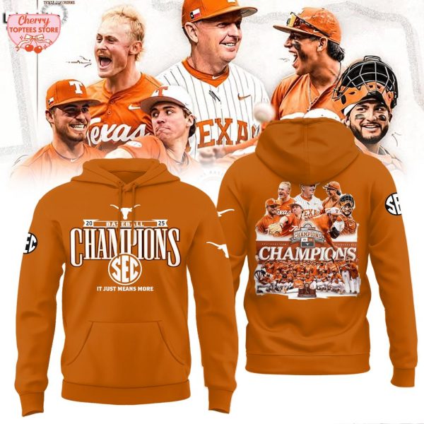 Texas Longhorns Baseball Regular Season Southeastern Conference Champions 2025 Hoodie