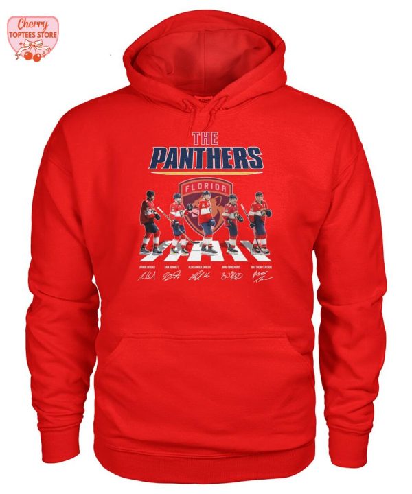 The Florida Panthers Ice Hockey Team Signatures T-Shirt