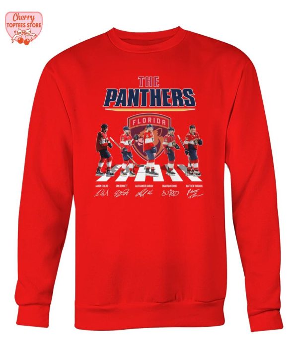 The Florida Panthers Ice Hockey Team Signatures T-Shirt