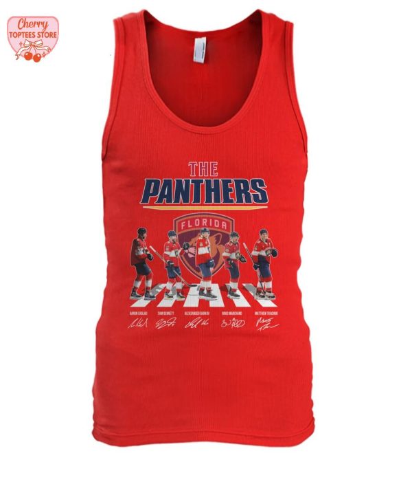 The Florida Panthers Ice Hockey Team Signatures T-Shirt