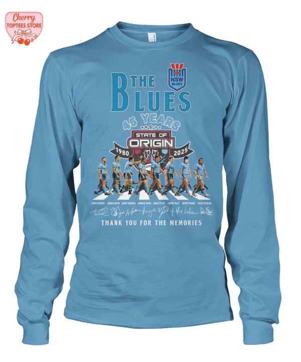 The New South Wales Blues 45 Years 1980-2025 Thank You For The Memories T-Shirt