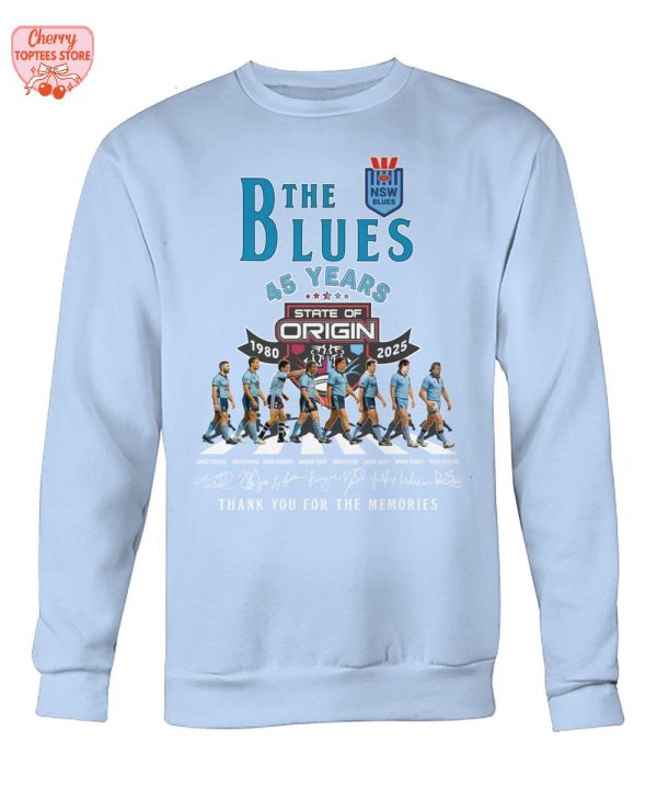The New South Wales Blues 45 Years 1980-2025 Thank You For The Memories T-Shirt