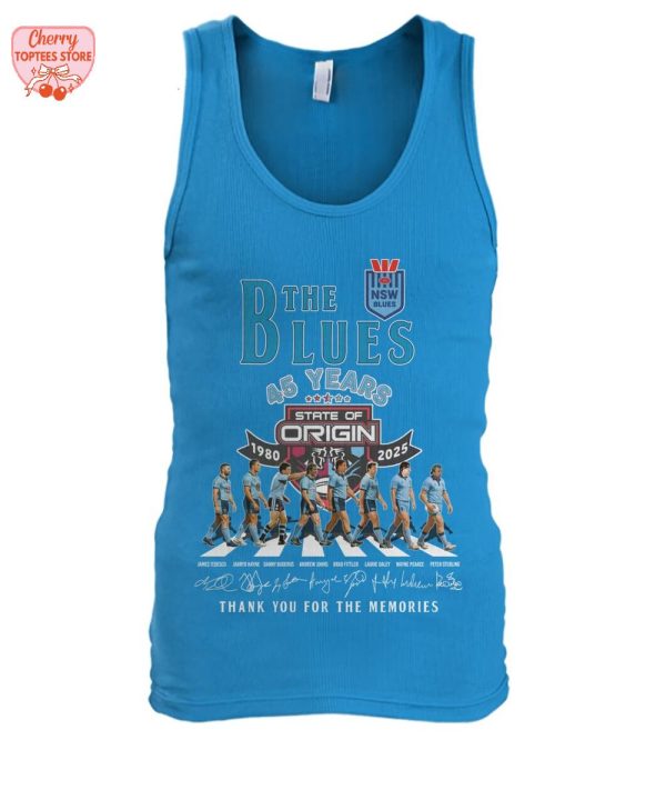 The New South Wales Blues 45 Years 1980-2025 Thank You For The Memories T-Shirt