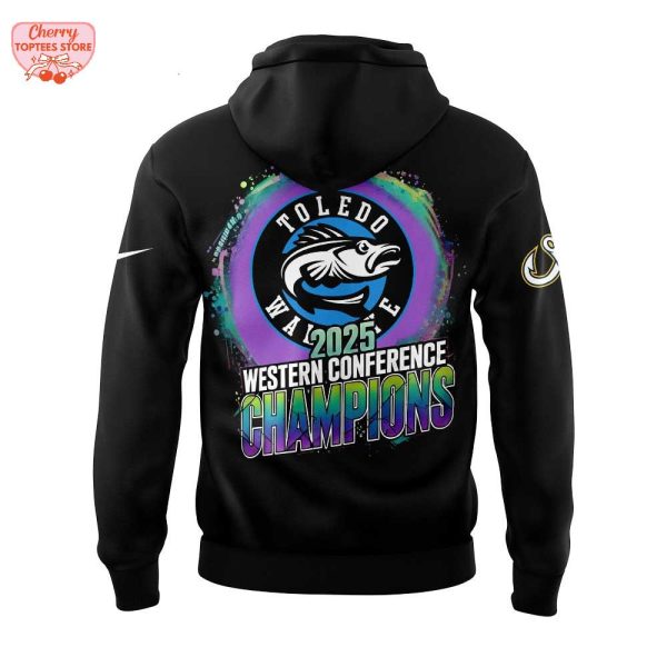 Toledo Walleye 2025 Western Conference Champions Black Limited Edition Hoodie
