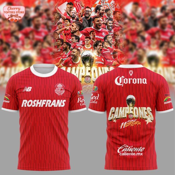 Toluca Campeones Liga MX Historia 2025 Hoodie
