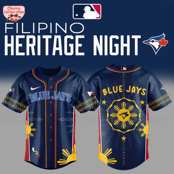 Toronto Blue Jays MLB Filipino Heritage Night 2025 Limited Edition Baseball Jersey