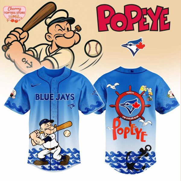 Toronto Blue Jays MLB x Popeye For Fans 2025 Baseball Jersey