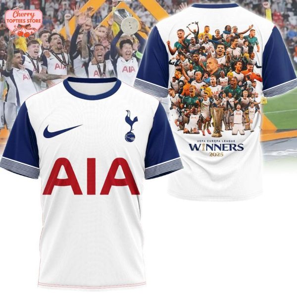 Tottenham Hotspur UEFA Europa League Winners 2025 T-Shirt