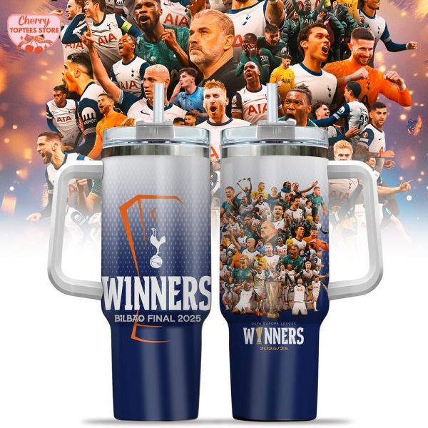 Tottenham Hotspur UEFA Europa League Winners Bilbao Final 2025 Stanley Tumbler 40oz