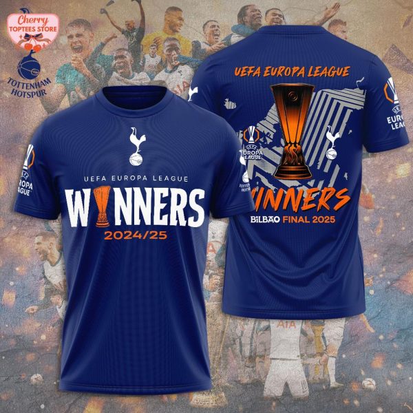 Tottenham Hotspur UEFA Europa League Winners Bilbao Final 2025 T-Shirt