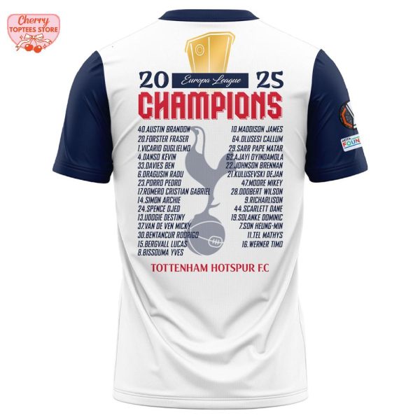 UEFA Europa League Winner 2024-2025 Tottenham Hotspur T-Shirt