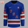 USA Ice Hockey World Champions 2025 Blue Hockey Jersey
