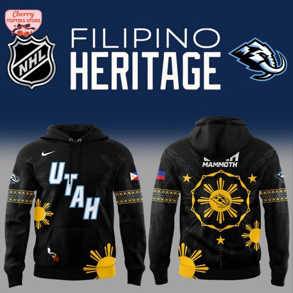 Utah Mammoth Filipino Heritage Night 2025 Hoodie