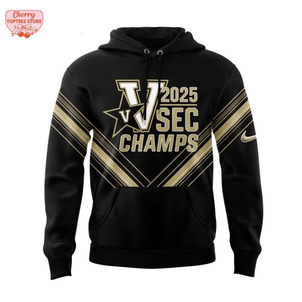 Vanderbilt Anchor Down Baseball 2025 SEC Champions Hoodie