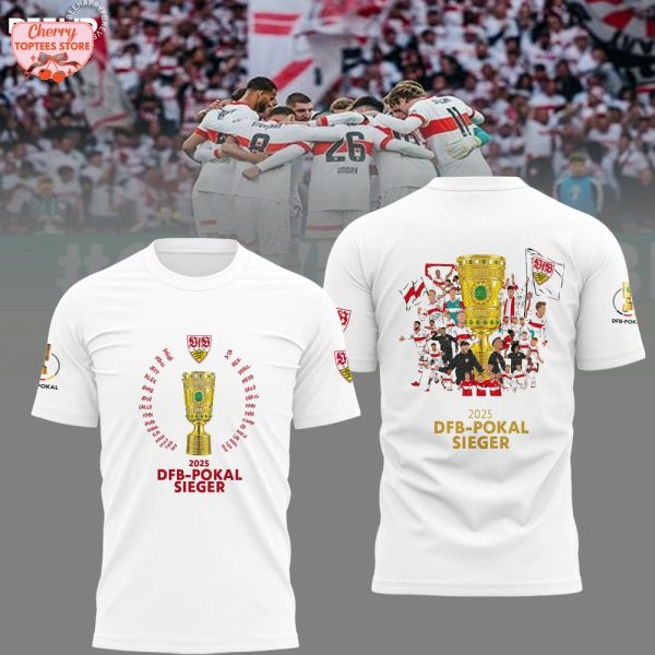VfB Stuttgart 2025 DFB-Pokal Sieger Cup Winner T-Shirt