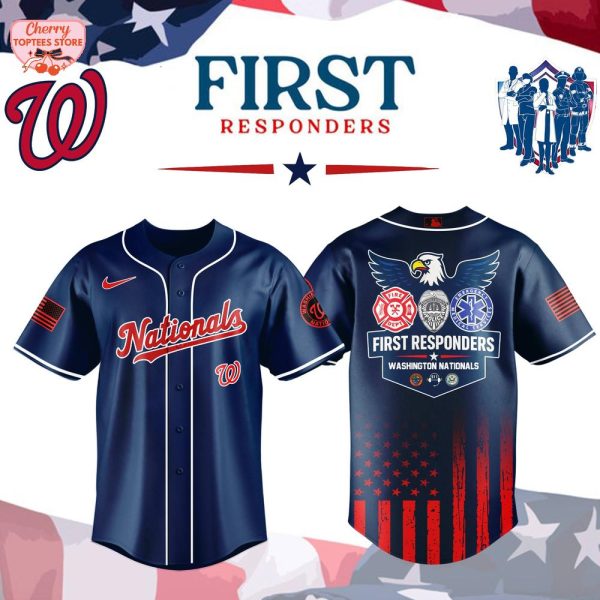 Washington Nationals MLB First Responders Night 2025 Baseball Jersey